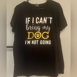 Gildan Black and Gold Dog T-Shirt